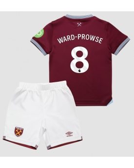 West Ham United James Ward-Prowse #8 Maglia Gara Casa Repliche 2025-26 Bambino Maniche Corte